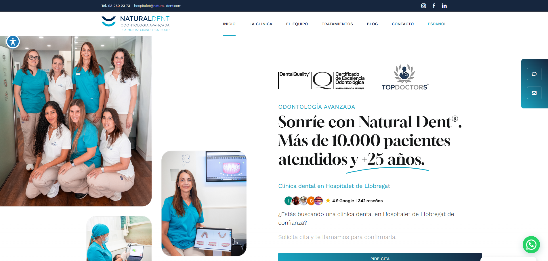 Web Natural Dent — Hospitalet de Llobregat